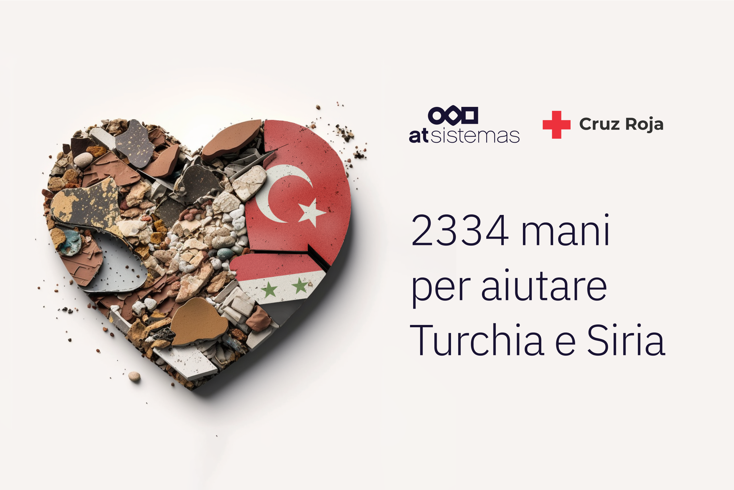 2334 Campagna di solidarietà con le mani per aiutare la Turchia e la Siria